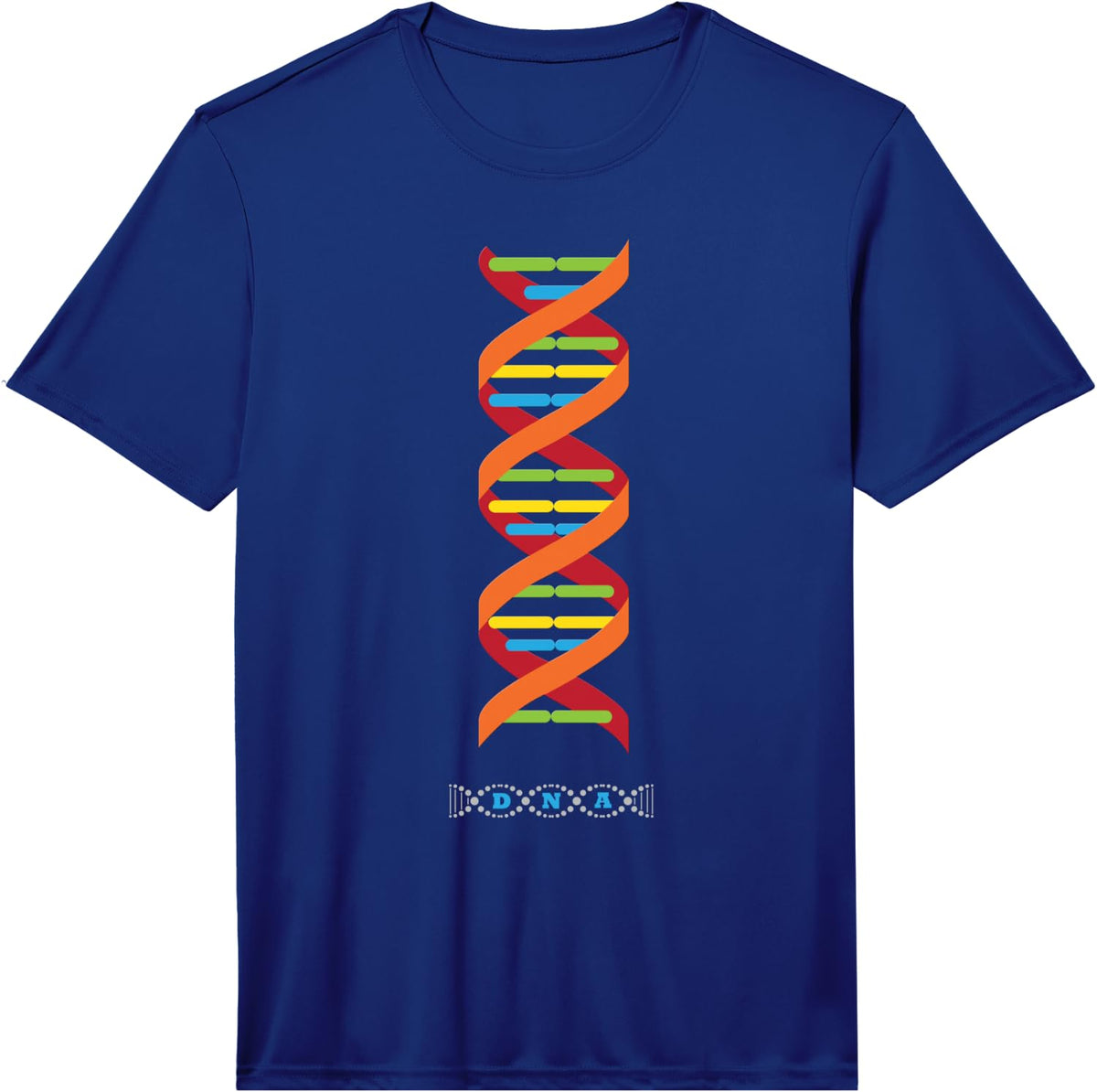 Molecular Biology DNA Molecule Science Teacher Genes Graphic Performance T-Shirt - Royal Blue