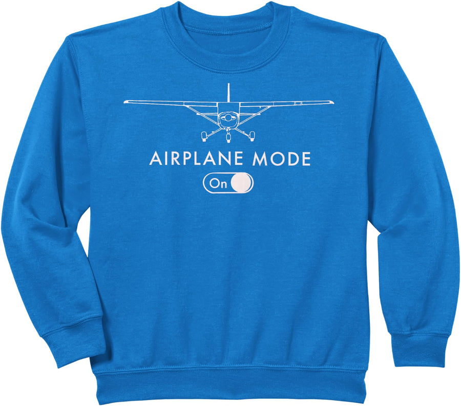 Pilot C172 Flying Gift Airplane Mode Sweatshirt - Royal Blue