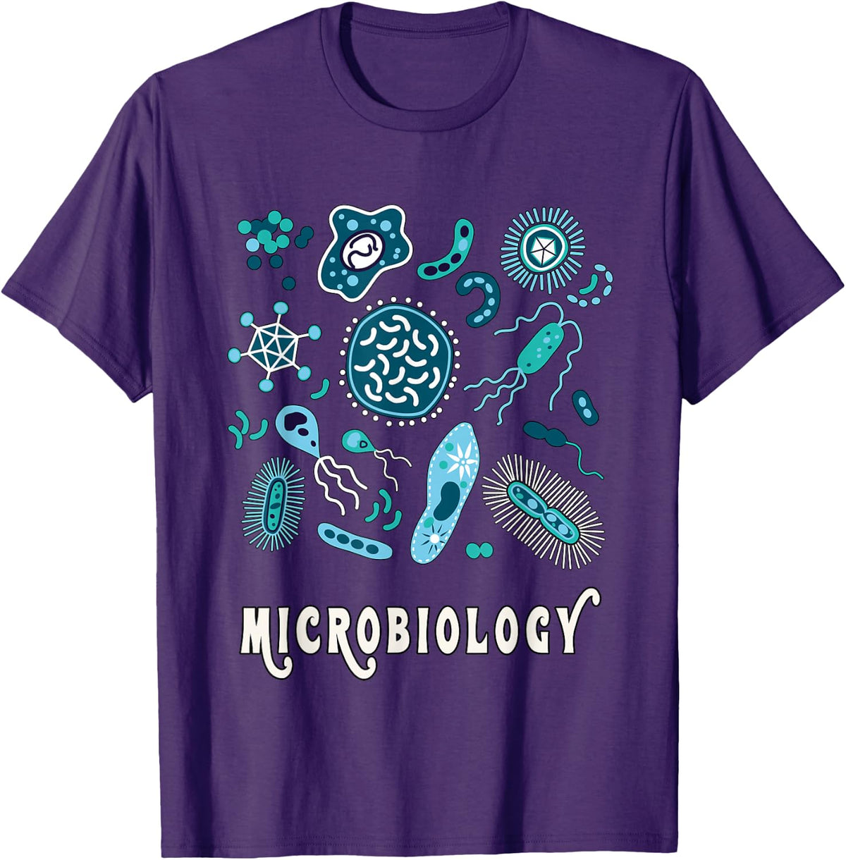 Microbiology Teacher, Science Instructor Gift Tee Shirt T-Shirt - Purple