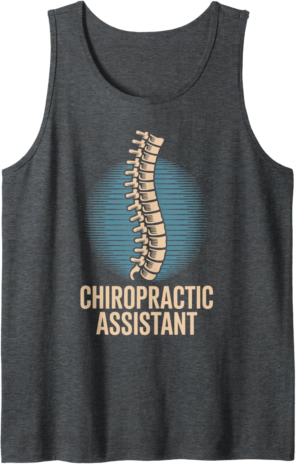 Chiropractic Assistant Sleeveless Tank Top - Dark Heather Grey
