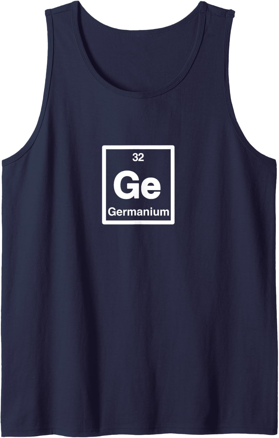 Germanium - Ge - Periodic Table of Elements - Science Gifts Sleeveless Tank Top - Navy Blue