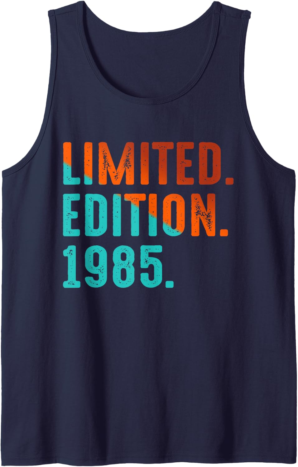 1985 Limited Edition 1985 Vintage 1985 Birthday Sleeveless Tank Top - Navy Blue
