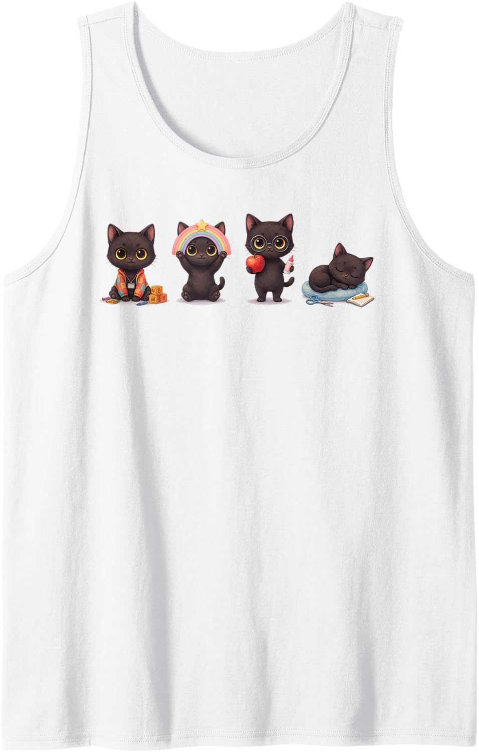 Kindergarten Teacher Educators Teaching Instructors Sleeveless Tank Top - White