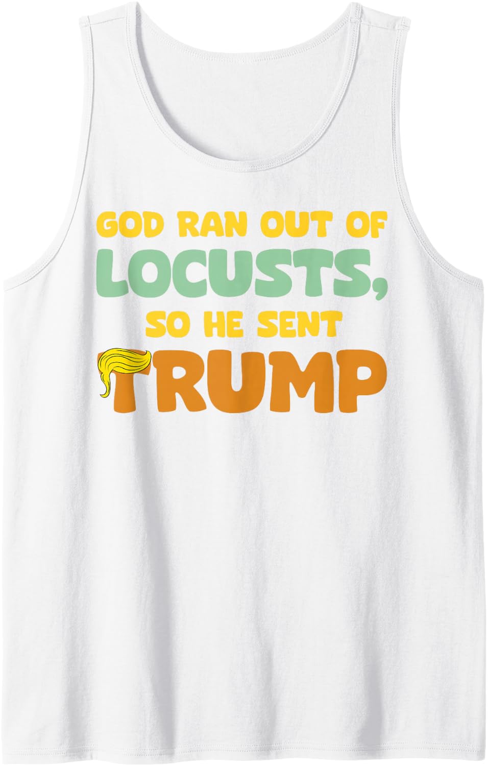 Funny Anti Trump Democrat Against Trump Tank Top - White