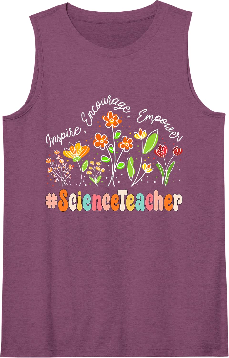 Science Teacher Appreciation Week Teacher Back to School Sleeveless Tank Top - Purple