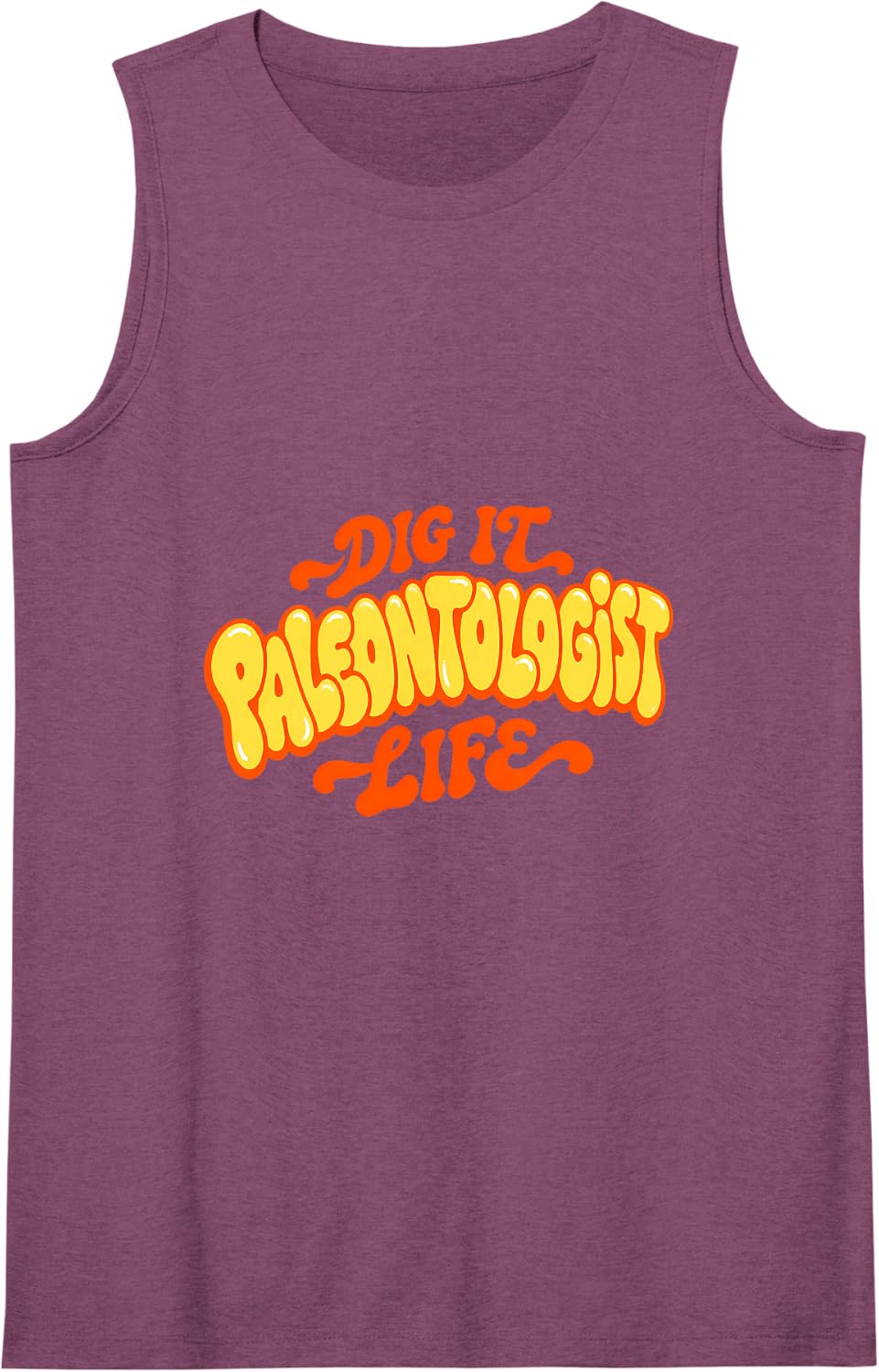 Dig It Paleontologist Life Kids Fossil Excavation Sleeveless Tank Top - Purple