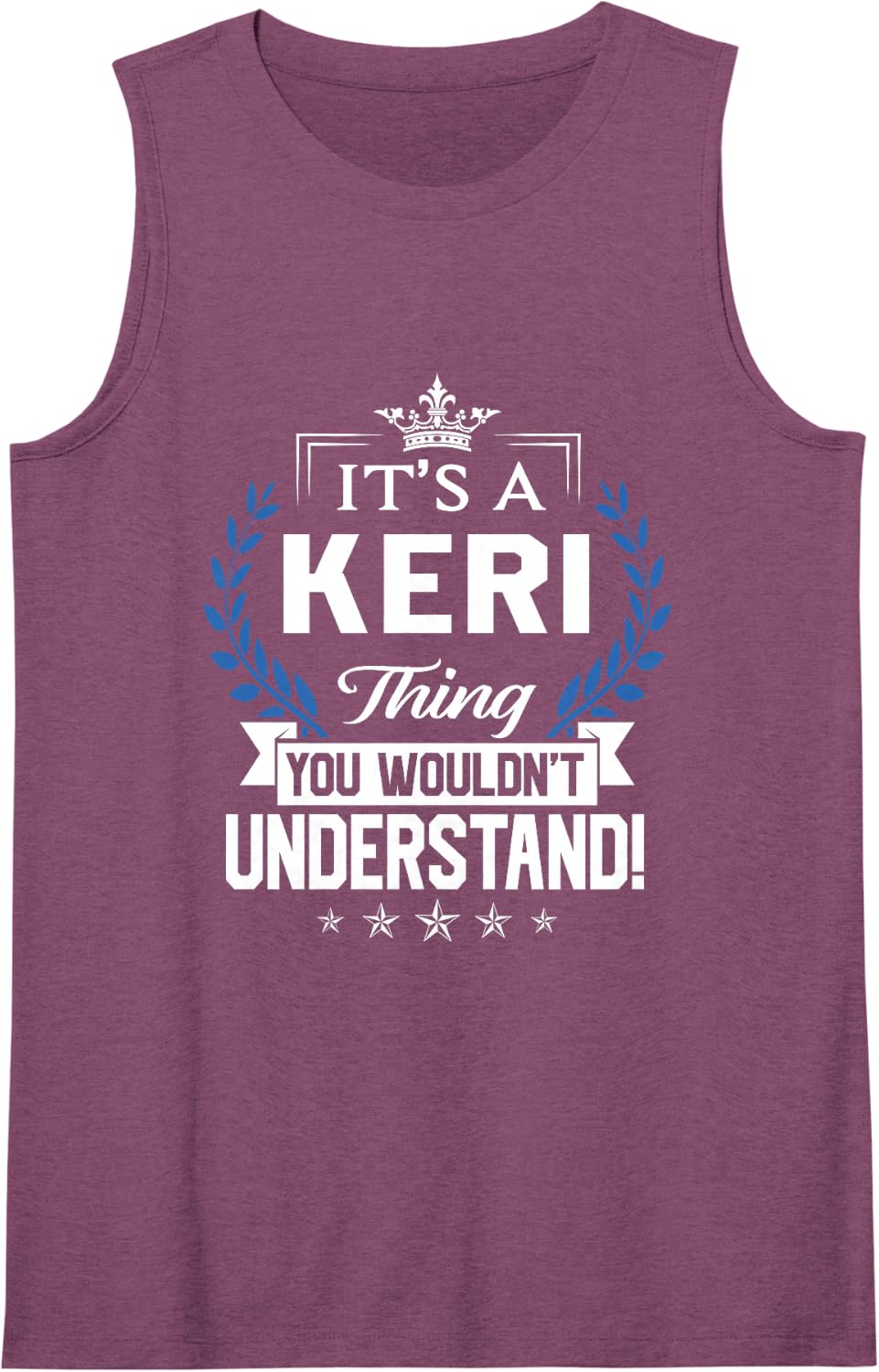 Keri Name - Keri Thing Name You Wouldn't Understand Sleeveless Tank Top - Purple