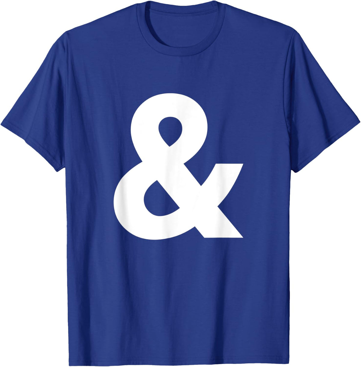Punctuation & Ampersand Symbol And T-Shirt - Royal Blue