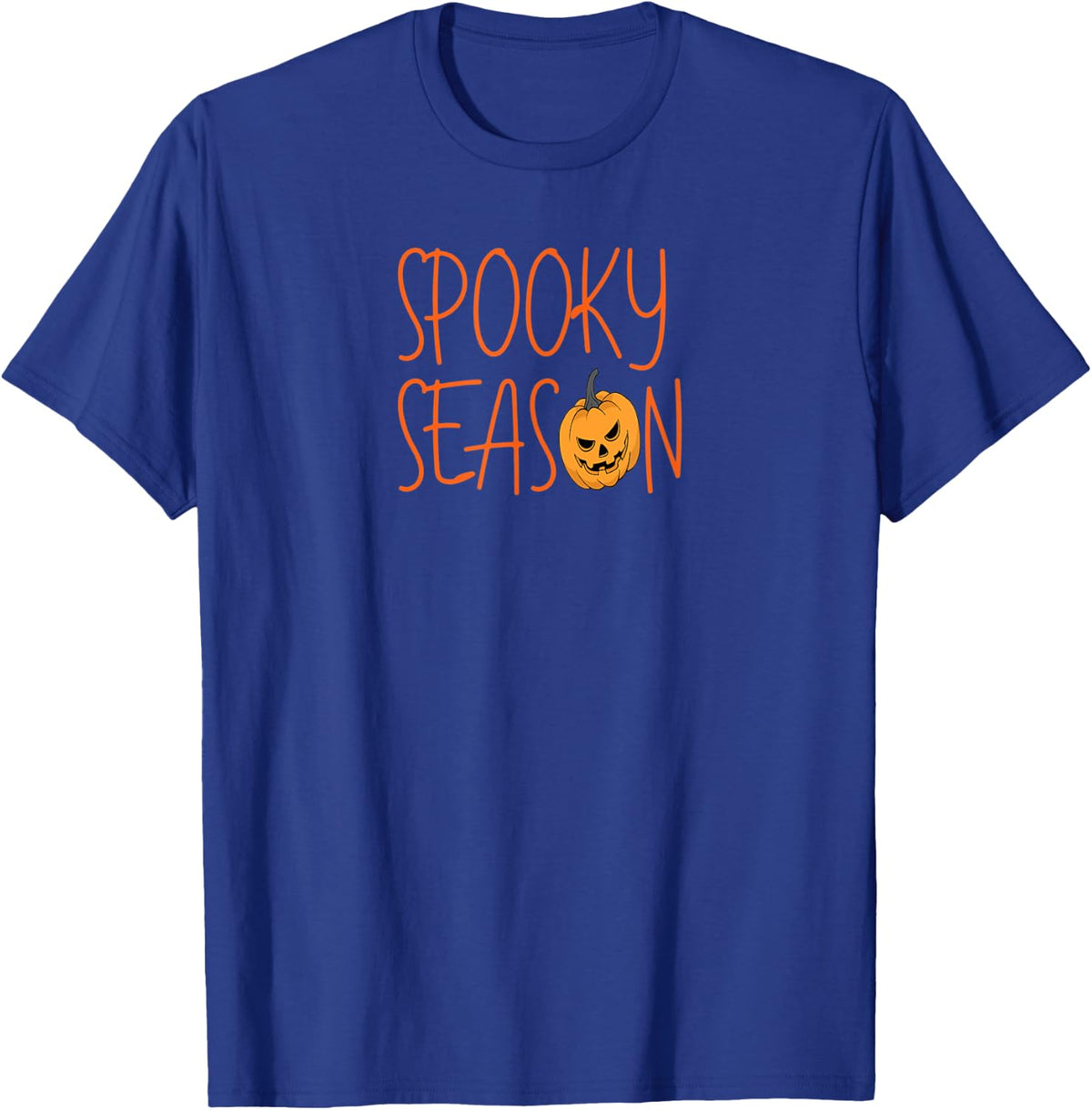 Spooky Season Cute Halloween Tee Fall Season T-Shirt - Royal Blue
