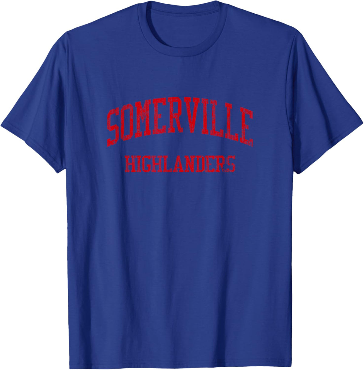 Somerville High School HS Somerville MA Vintage Sports T-Shirt - Royal Blue