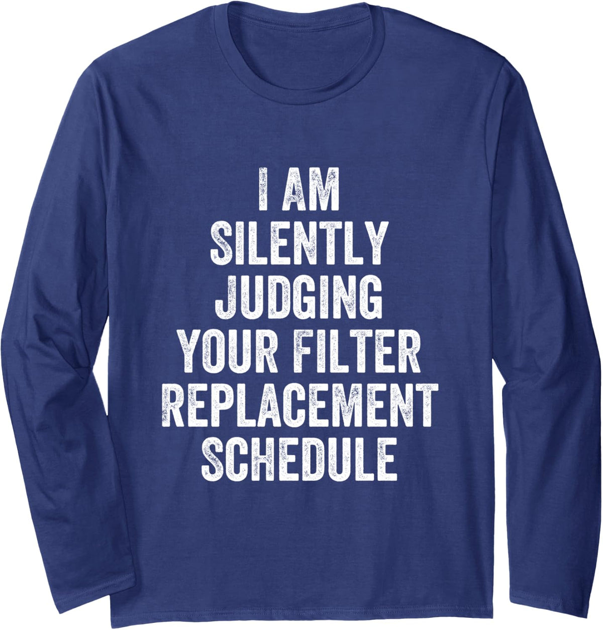 HVAC Technician HVAC Tech Long Sleeve T-Shirt - Adult Unisex Navy Blue