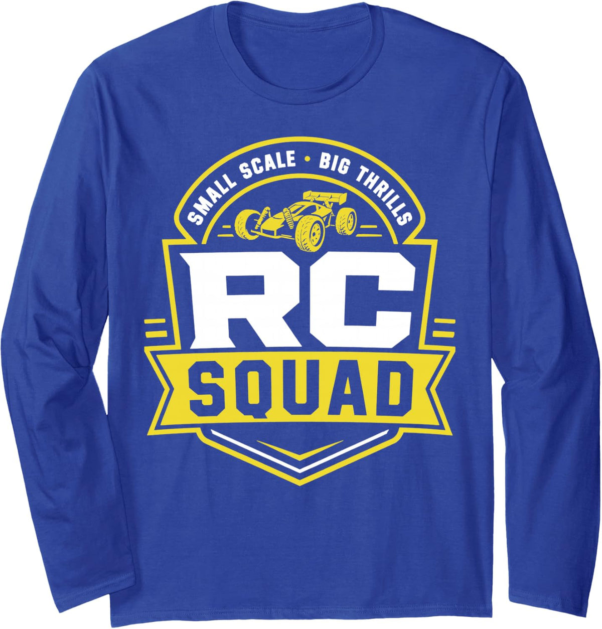 RC Car Racing Squad RC Racer Long Sleeve T-Shirt - Adult Unisex Royal Blue