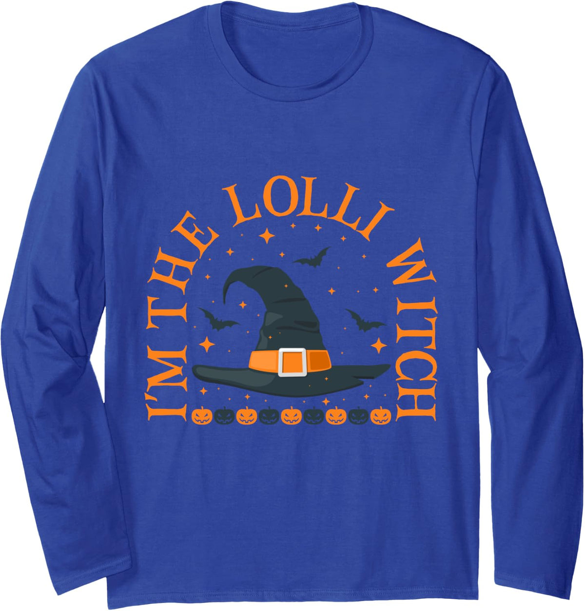 Im the Lolli Witch Shirt Halloween Matching Group Costume Long Sleeve T-Shirt - Adult Unisex Royal Blue