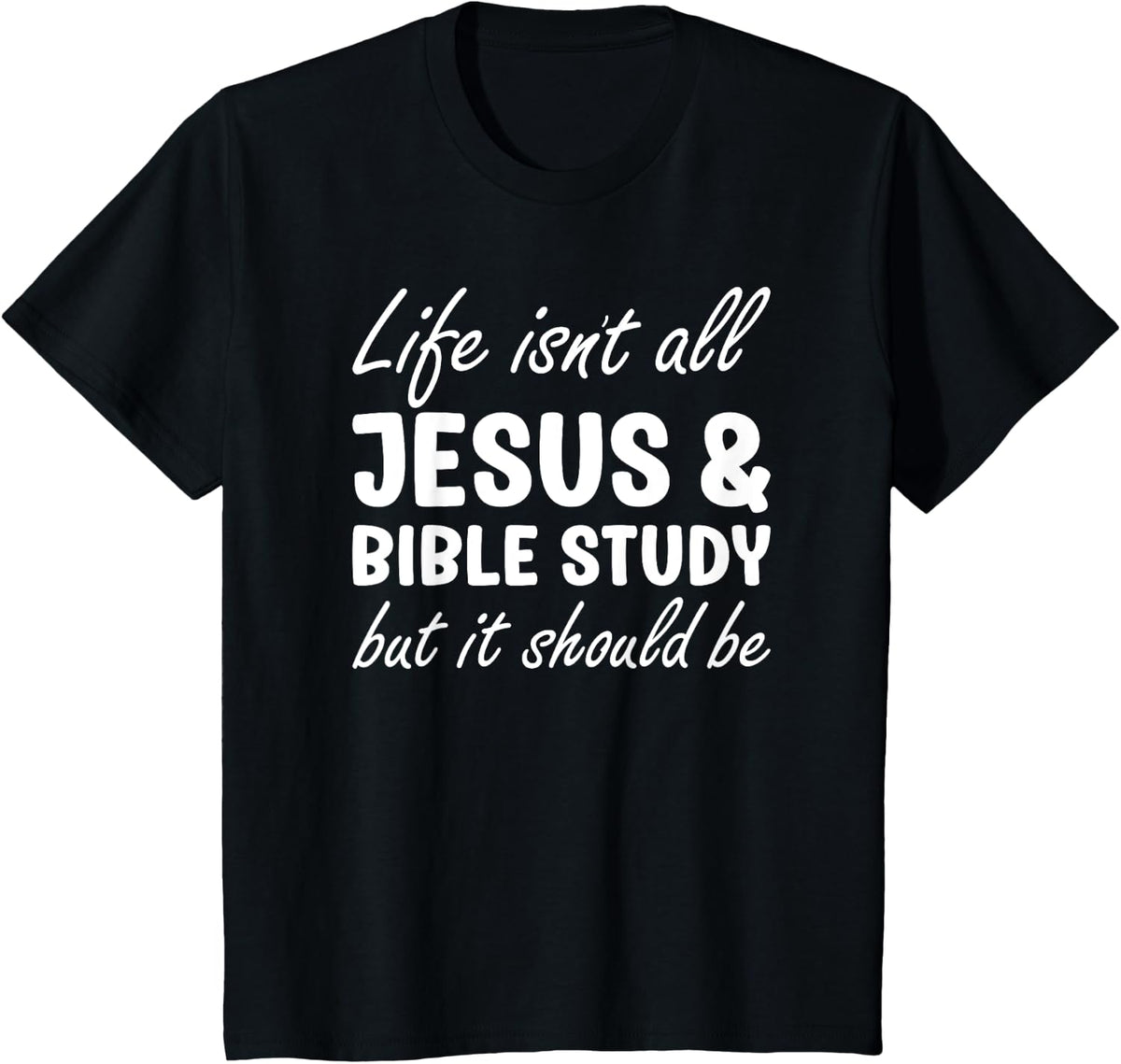 Bible Study for Men or Women I Love Bible Study and Jesus T-Shirt - Black