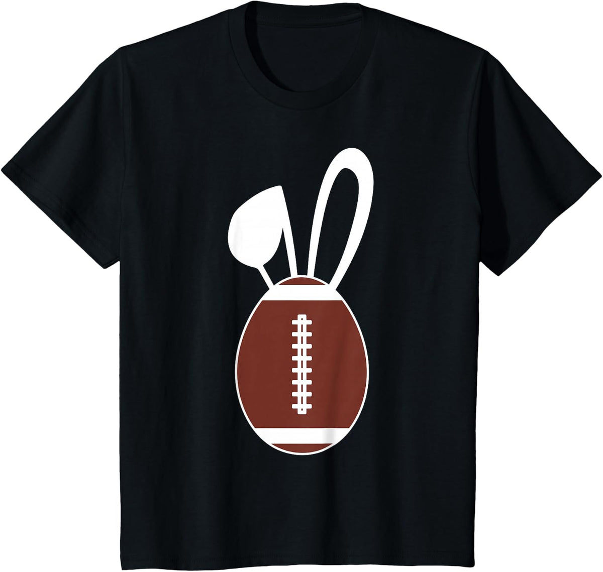 Cute Football Egg Shirt - Football Easter Egg Gift T-Shirt - Black