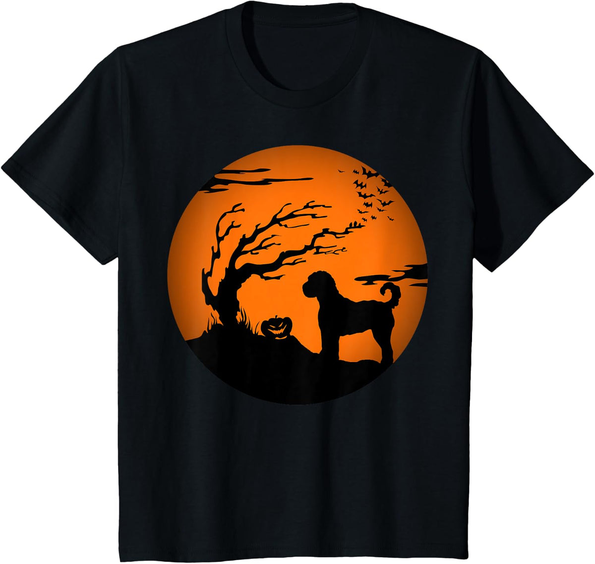 Sheepadoodle Halloween T-Shirt - Black