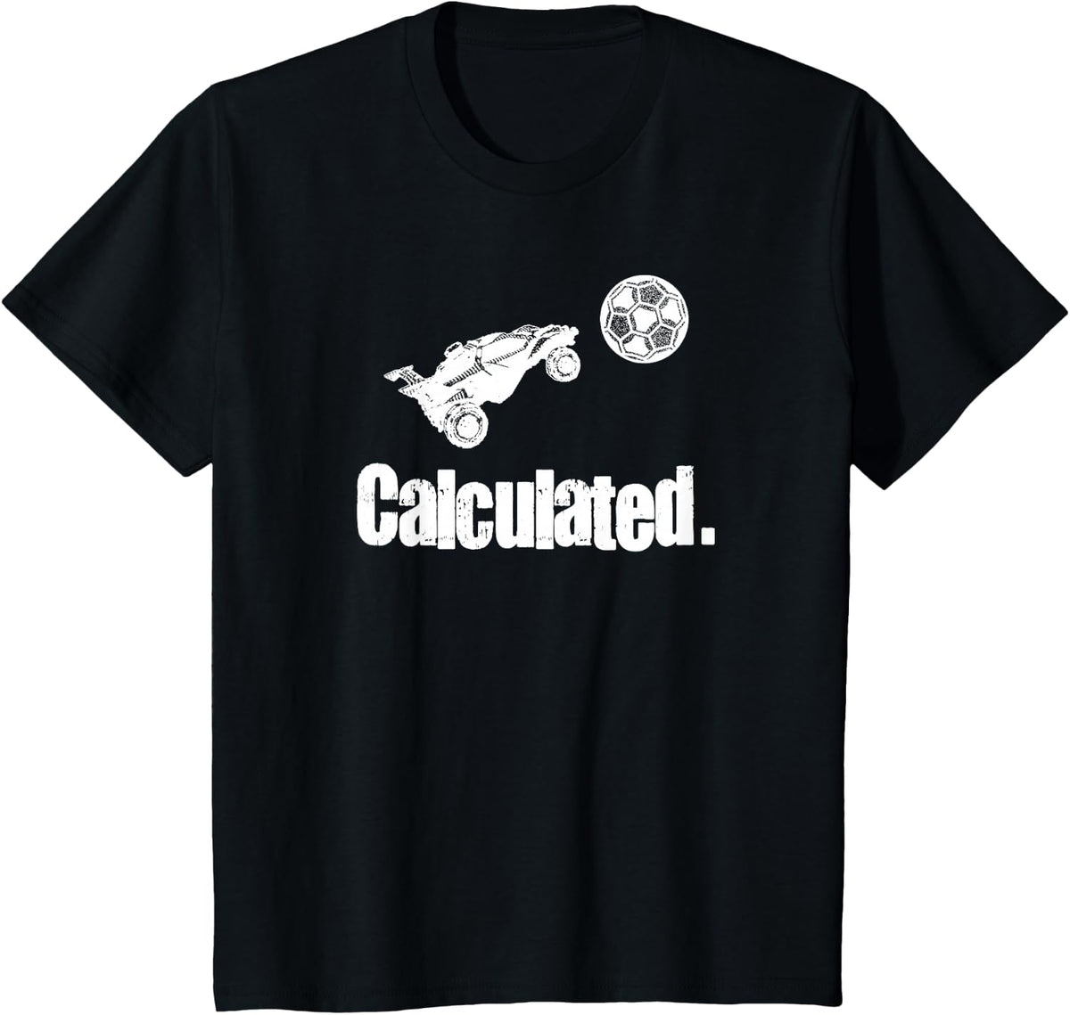Calculated Vintage Retro Skyrocket Soccer RC Car League T-Shirt - Black