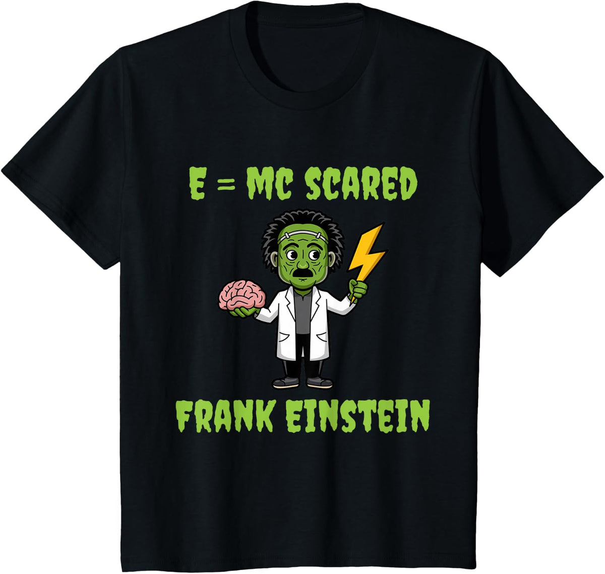 Frank Einstein - Funny Halloween Scientist - Easy Halloween T-Shirt - Black