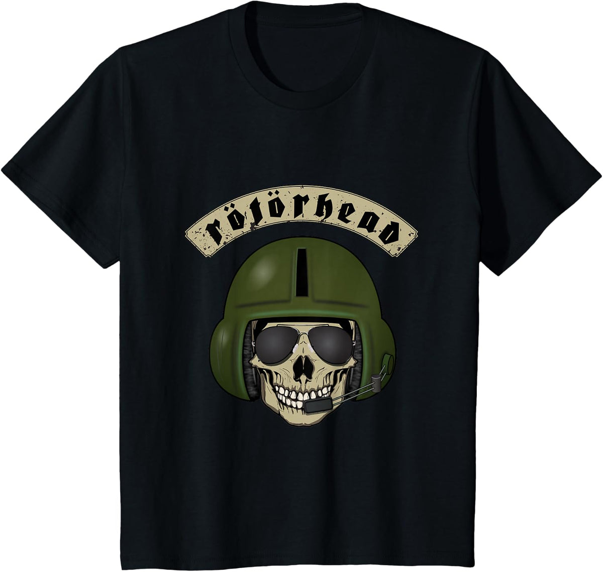 Rotorhead Helicopter T shirt great gift idea T-Shirt - Black