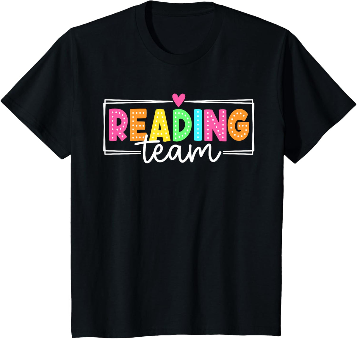 Reading Team Back to School Teachers Students T-Shirt - Black