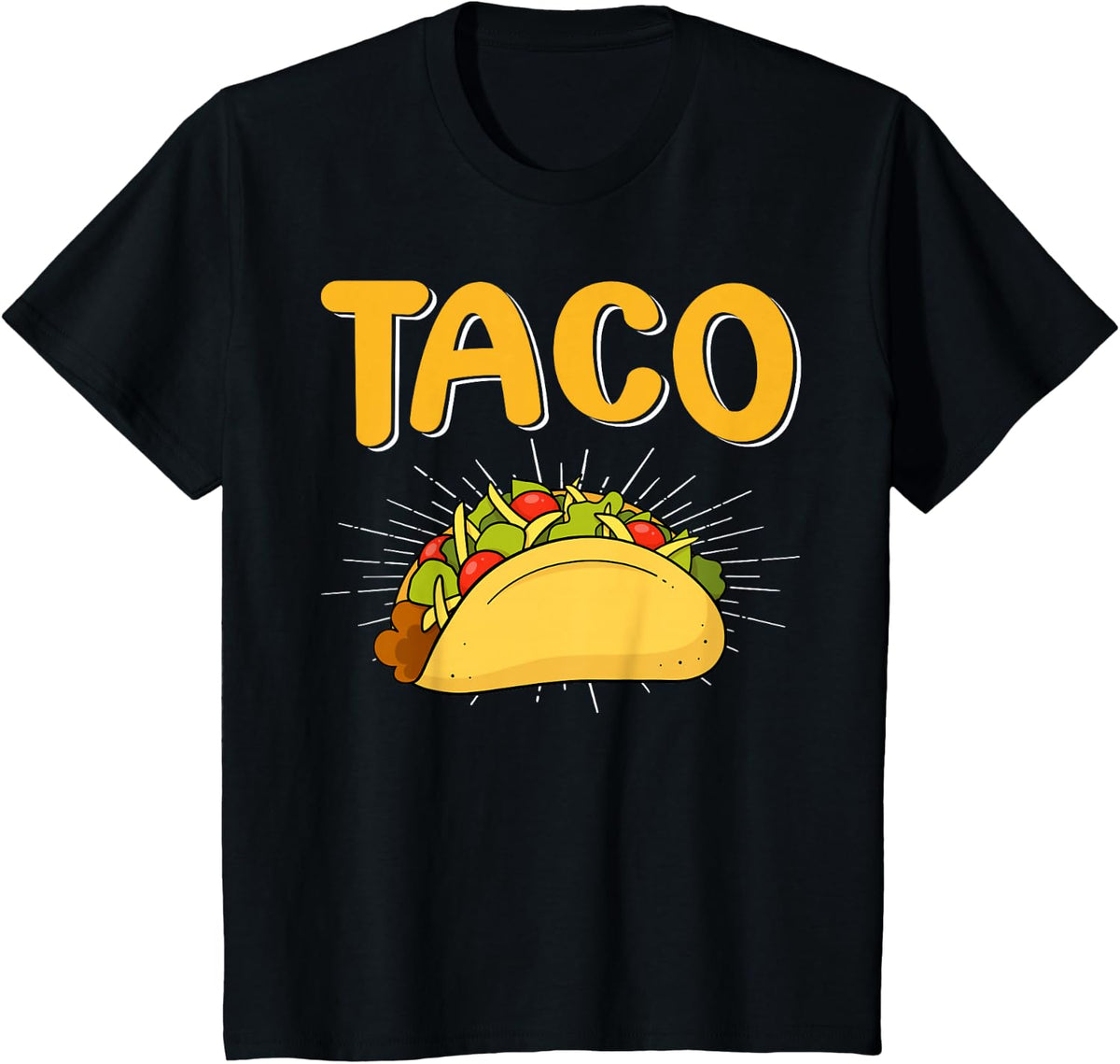 Retro Taco Mexican Food Eater Tacos Lover Fiesta T-Shirt - Black