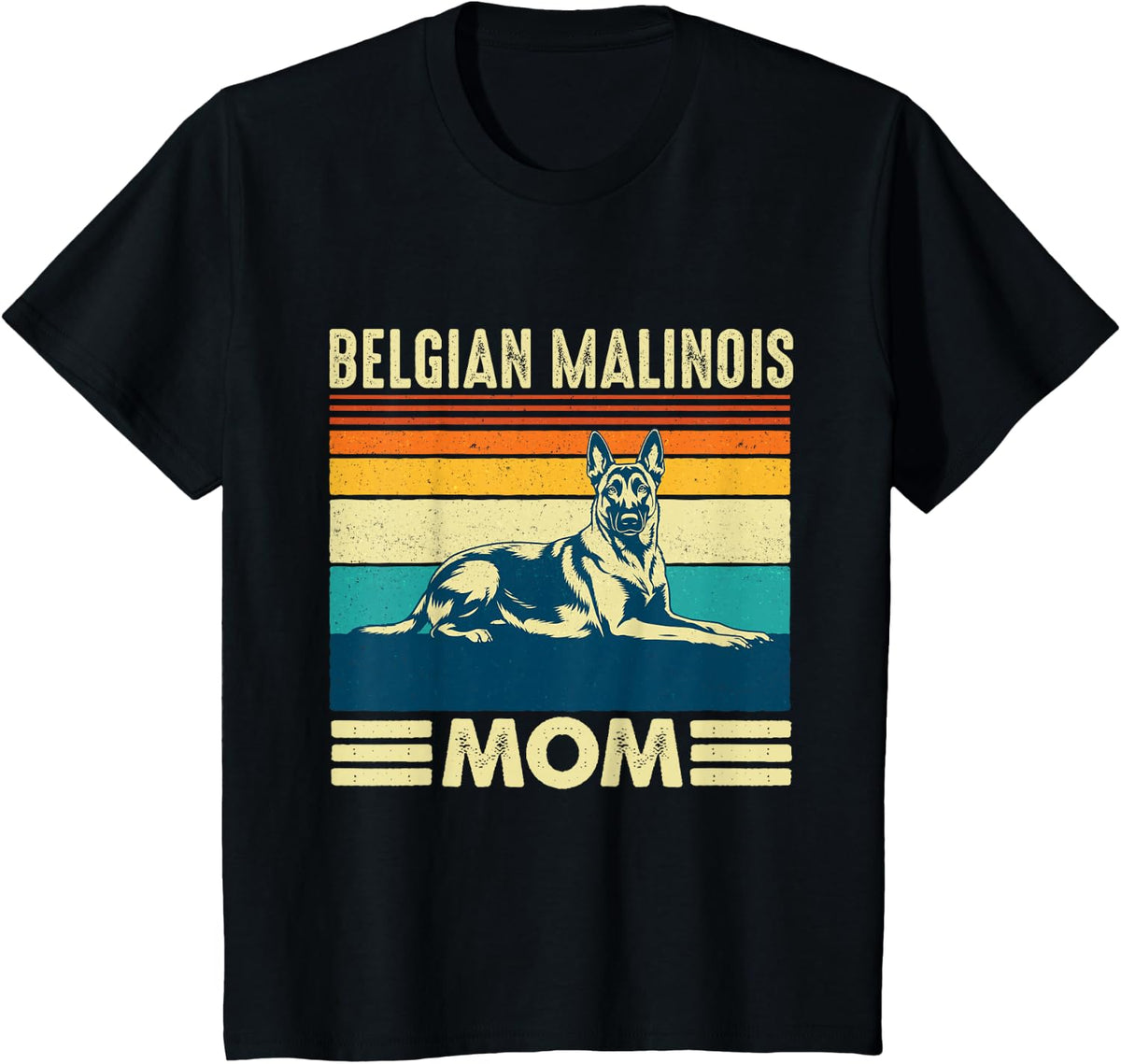 Belgian Malinois Mom - Belgian Shepherd Dog Mom T-Shirt - Black