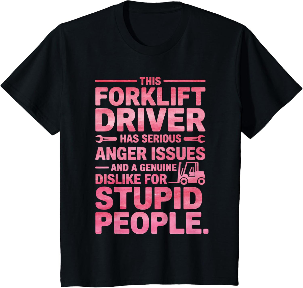 Funny Forklift Driver Design for Men Women Forklift Operator T-Shirt - Black