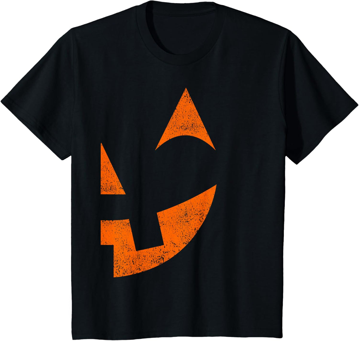 Jack O Lantern Tshirt, Halloween Couples Outfits T-Shirt - Black