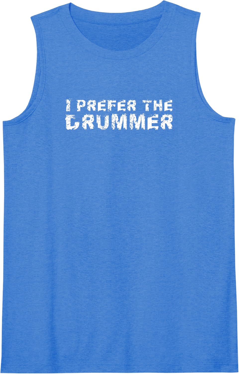 Womens I Prefer The Drummer Tank Top - Royal Blue