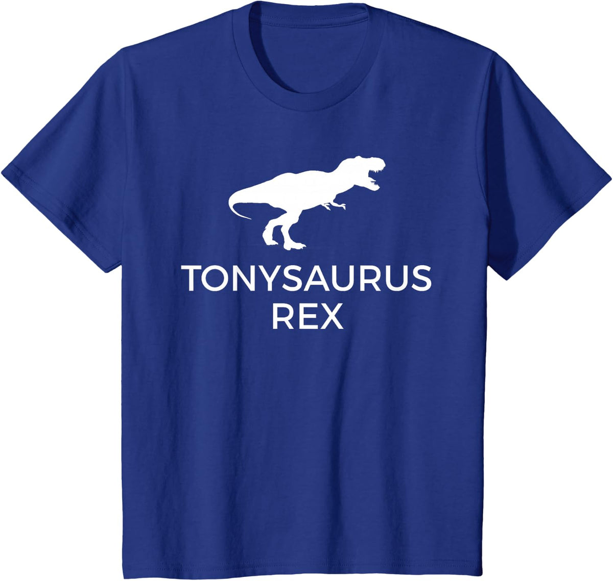 Tonysaurus Rex T-Shirt, Funny Tony Dinosaur Gift Tee T-Shirt - Royal Blue