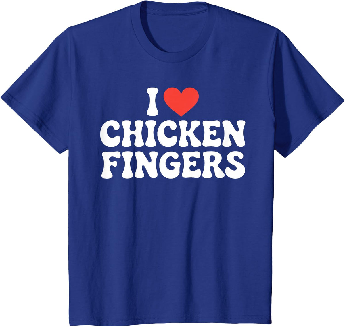 Chicken Fingers Art for Men Women Kids Fried Chicken T-Shirt - Royal Blue
