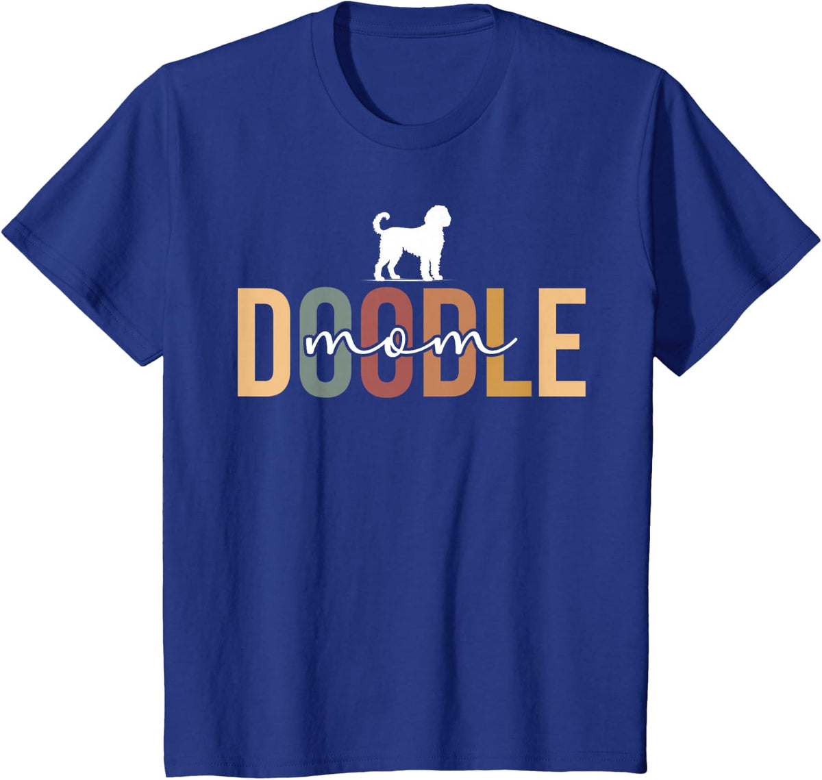 Doodle Mom Shirt Boho Goldendoodle Mom Tees T Shirts For Women Dog Mama Gift - Royal Blue