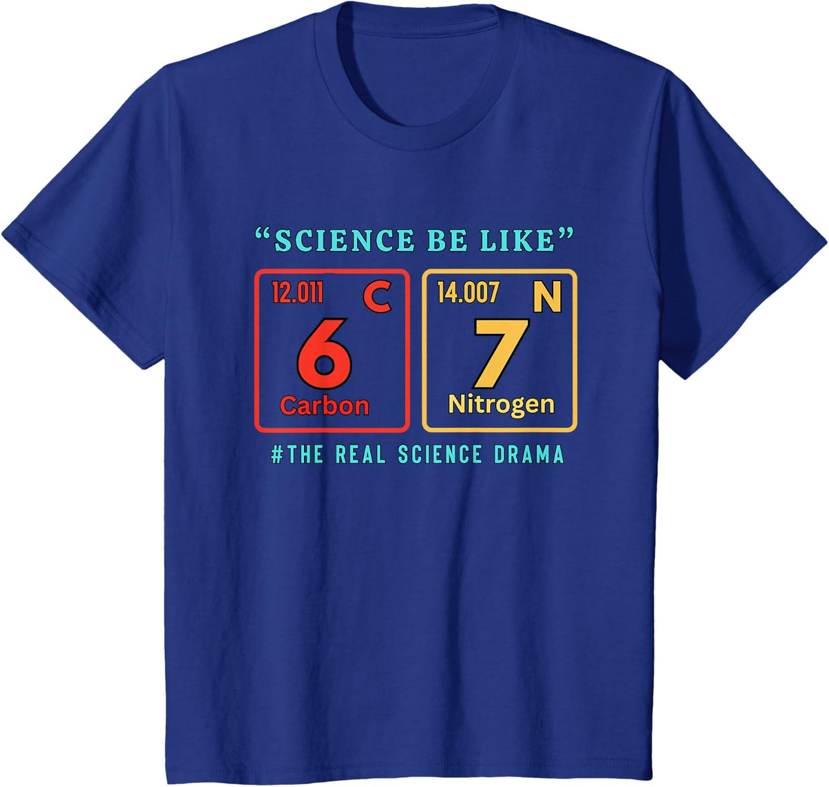 67 Meme Funny Teacher Science Periodic Table Nerd Humor 6 7 T-Shirt - Royal Blue