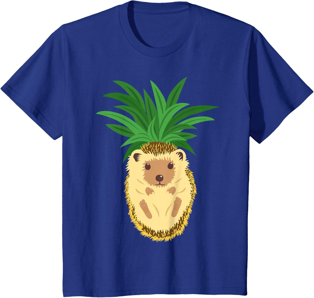 Women Hedgehog Pineapple Clothes Outfit Art Gift Hedgehog T-Shirt - Royal Blue