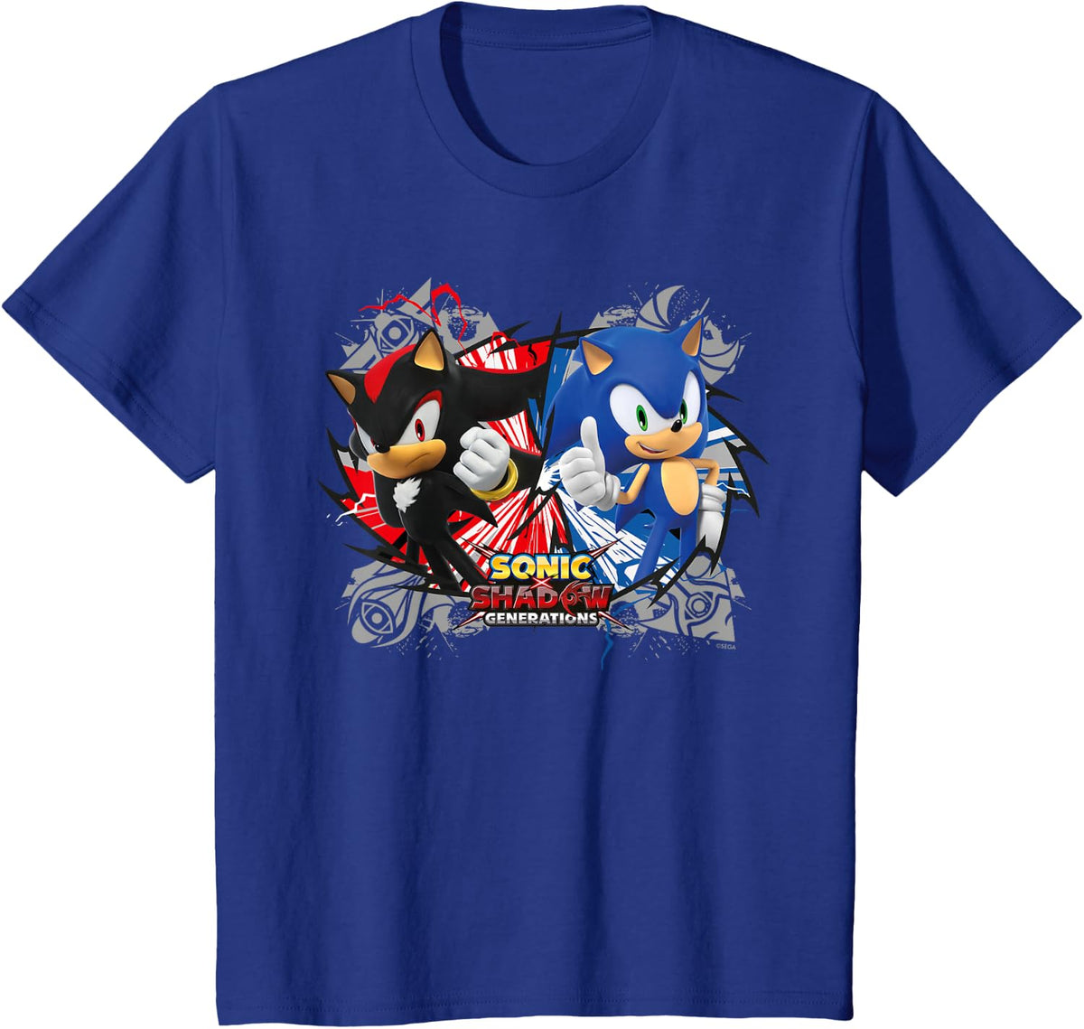 Sonic the Hedgehog, Sonic X Shadow Generations - Rivals T-Shirt - Royal Blue