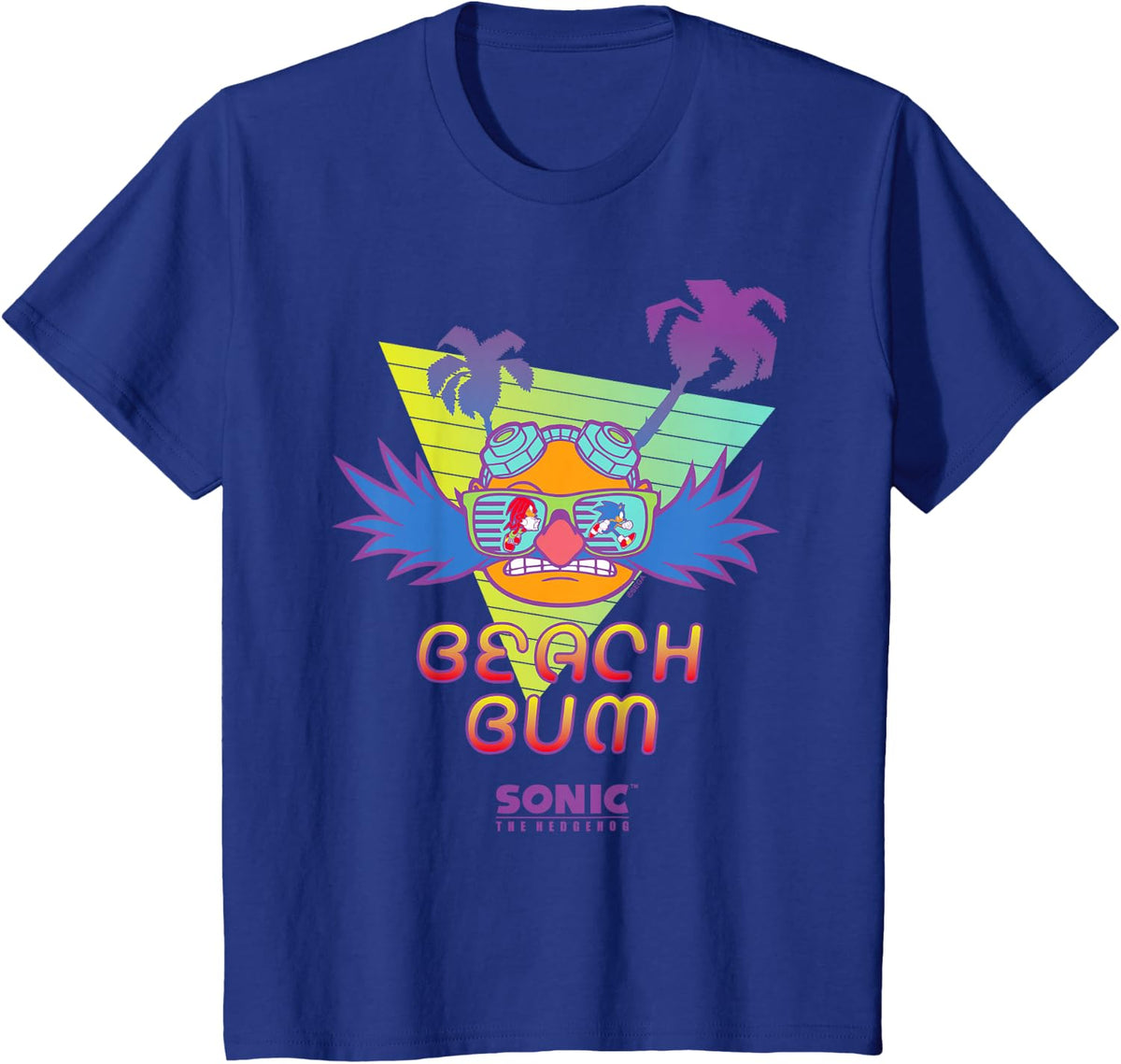 Sonic the Hedgehog - "Beach Bum" Dr. Eggman T-Shirt - Royal Blue
