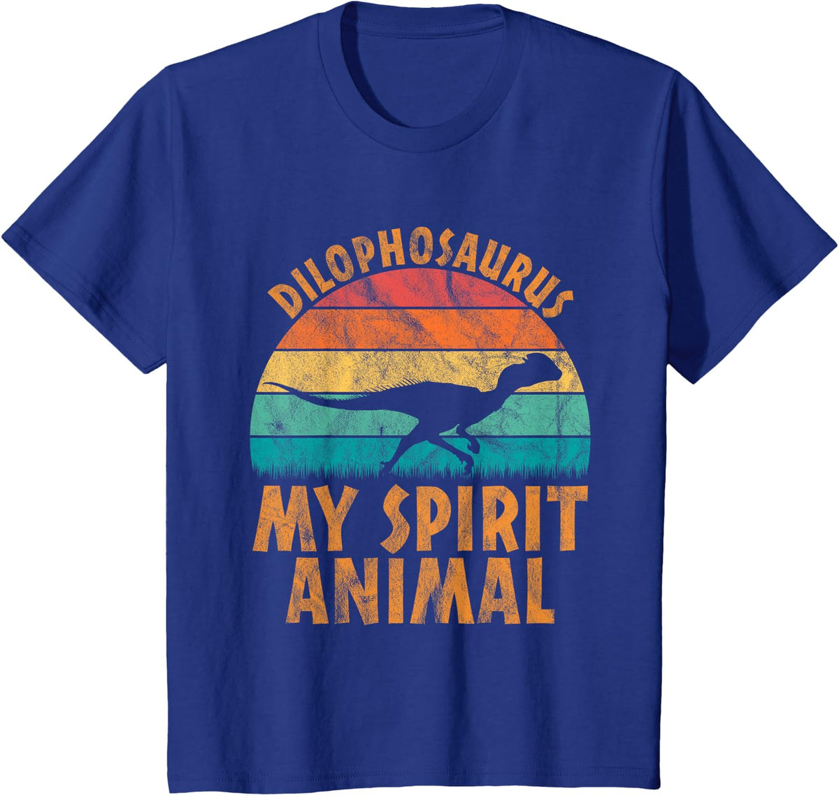 Dilophosaurus Is My Spirit Animal - Dinosaur Lovers T-Shirt - Royal Blue