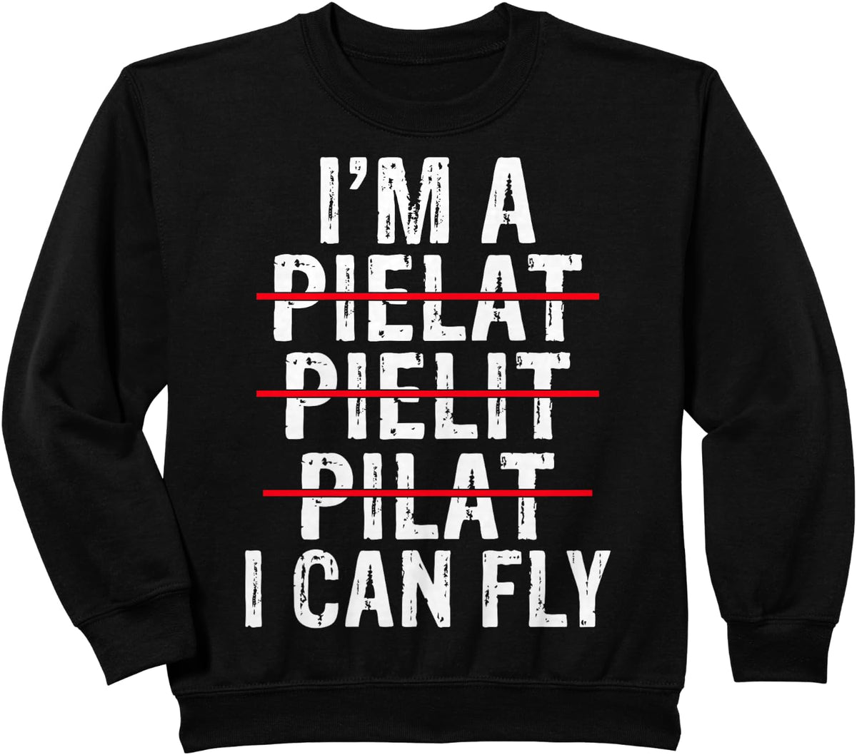 Im a Pilot i can fly Airplane Flying Aircraft Sweatshirt - Black