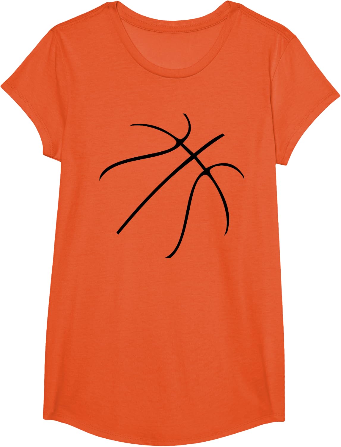 Orange Bball T-Shirt - Girls Orange