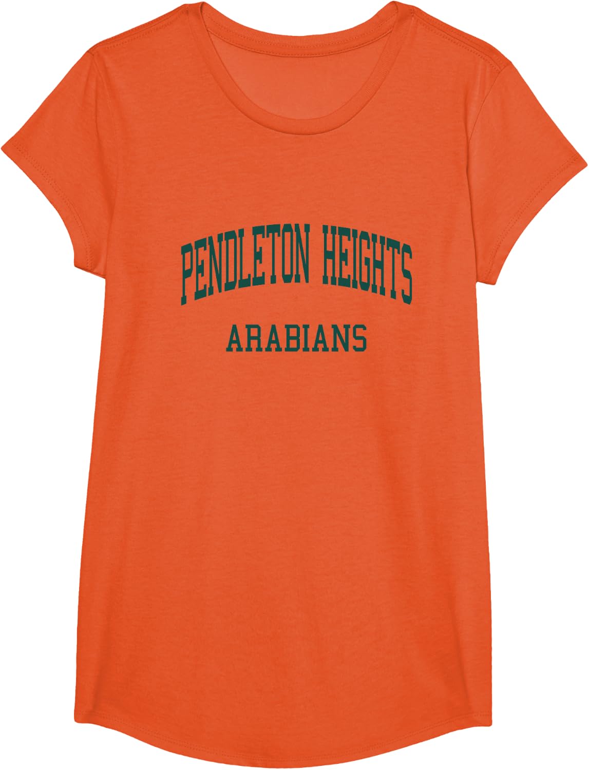 Pendleton Heights High School HS Pendleton in Retro T-Shirt - Girls Orange