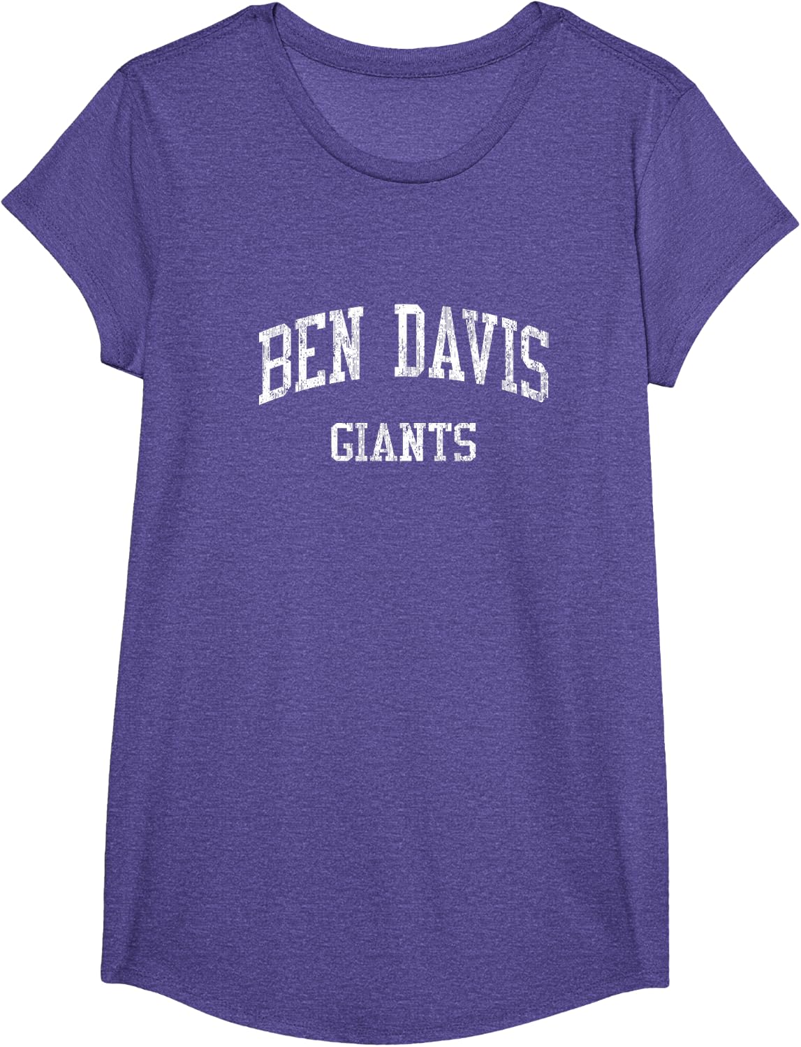Ben Davis High School HS Indianapolis in Vintage Sports T-Shirt - Girls Purple Heather