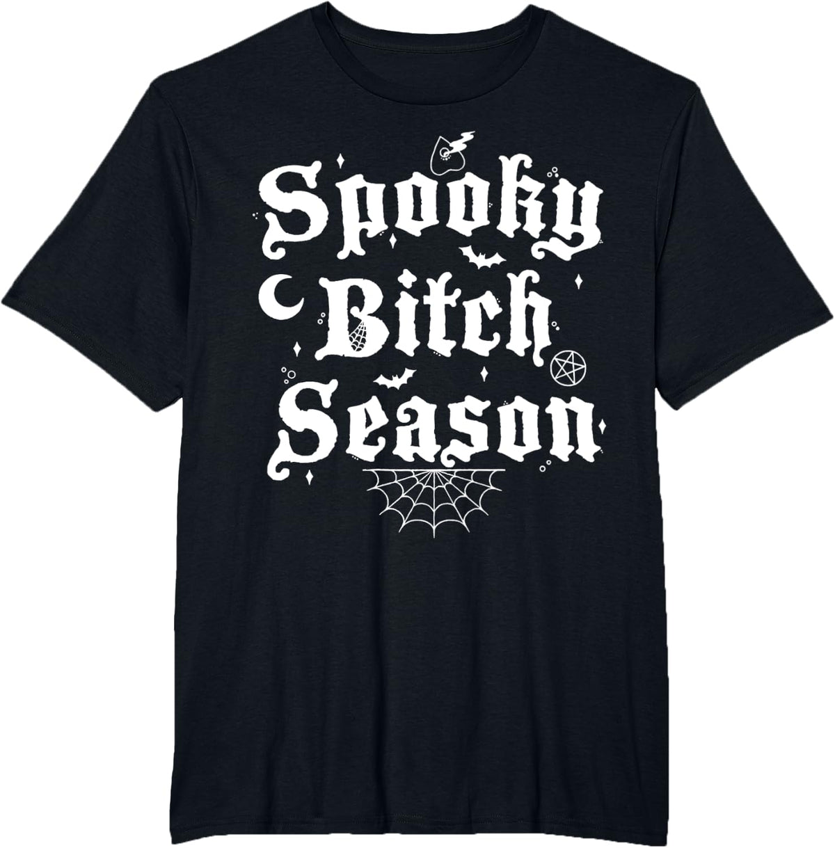 Spooky Bitch Season Classic Halloween T-Shirt - Black