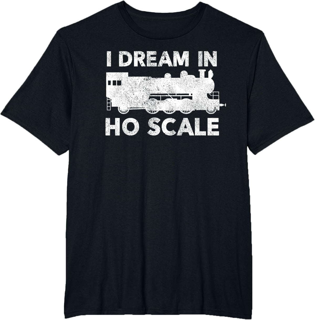 HO Scale Model Train Gift For Men T-Shirt - Black