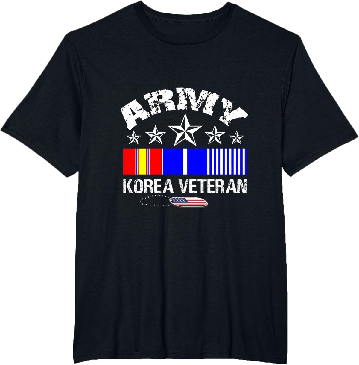Army Korea Veteran T-Shirt Gift for Veterans T-Shirt - Black