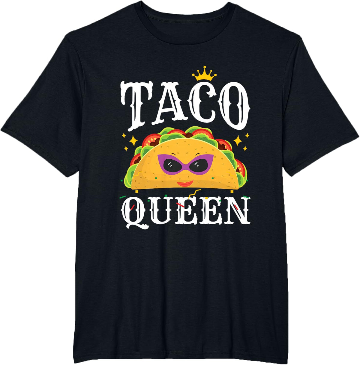 Taco Queen Taco Lover T-Shirt - Black