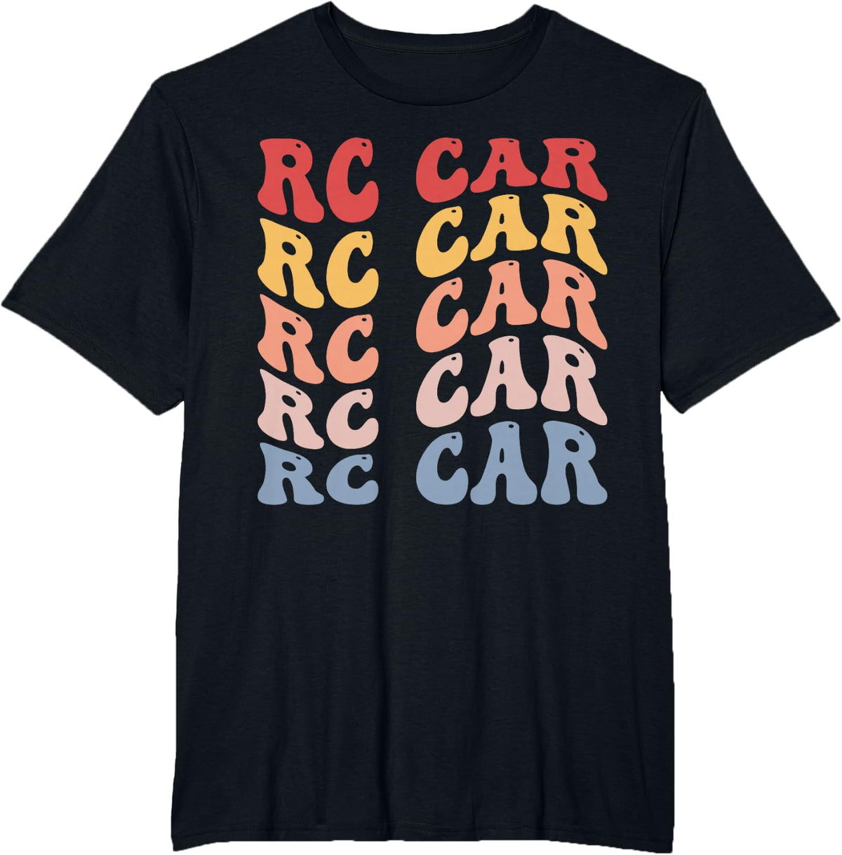 RC Car Groovy Racing Racer T-Shirt - Black