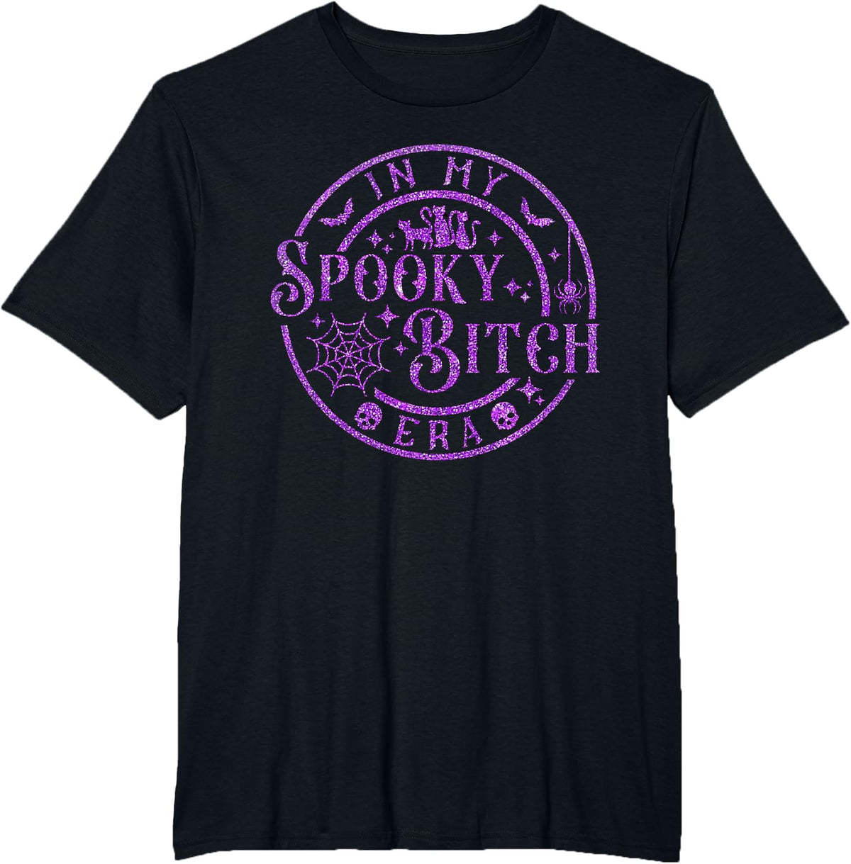 In My Spooky Bitch Era Funny Halloween Party Tee T-Shirt - Black