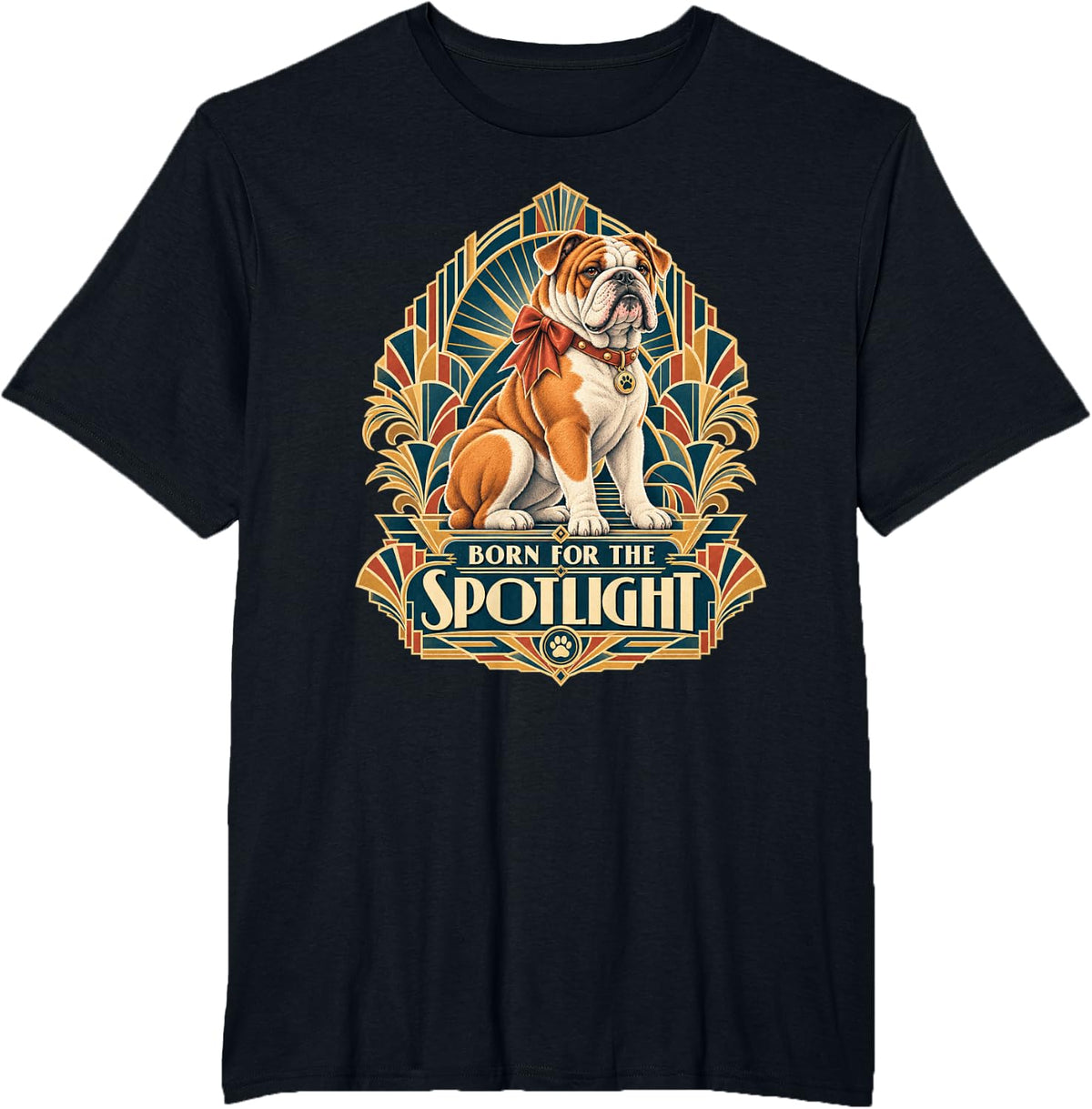 British Bulldog Born for the Spotlight T-Shirt - Black