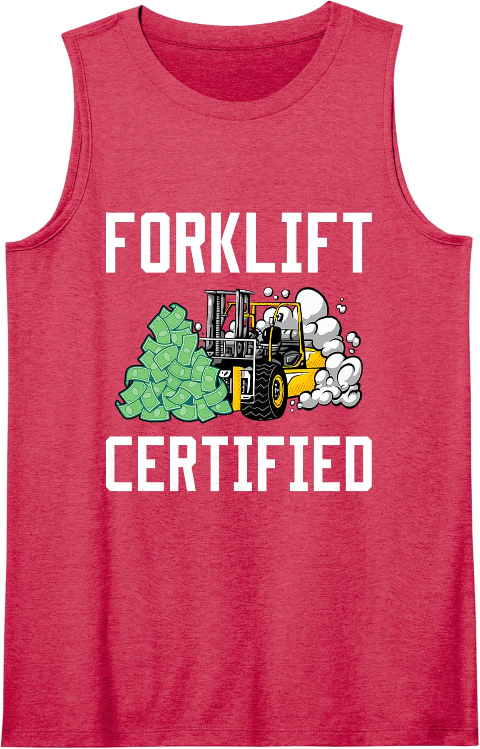 Forklift Certified Forklift Driver Sleeveless Tank Top - Red