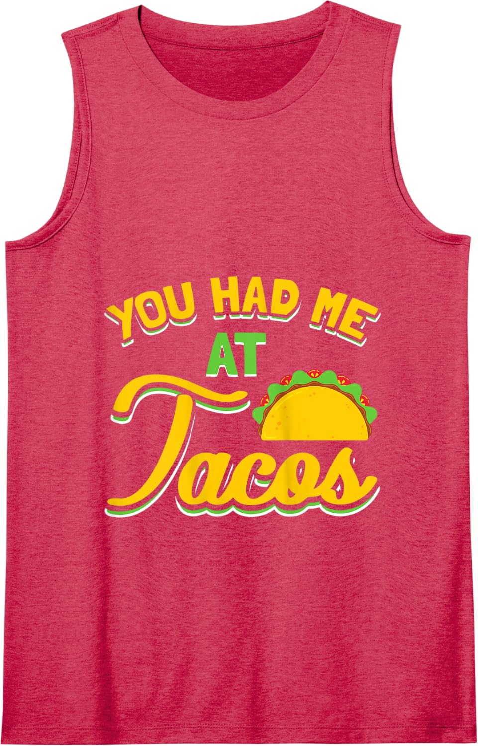 You Had Me At Tacos Taco Lover Gift Tank Top - Red